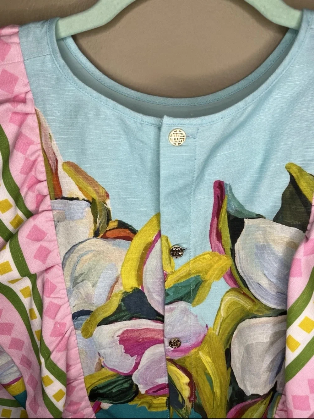 NWOT Emily McCarthy Floral Top & Shorts Matching Set – Small/XS